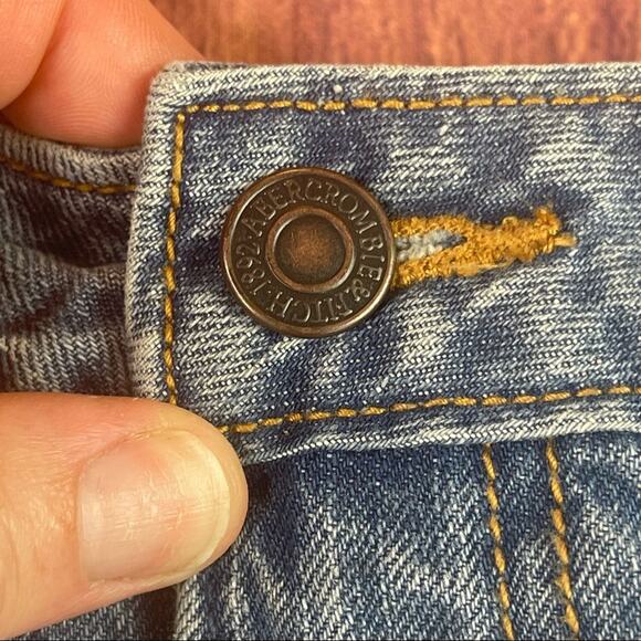 Abercrombie & Fitch Factory Distressed Denim Skirt - Picture 5 of 7